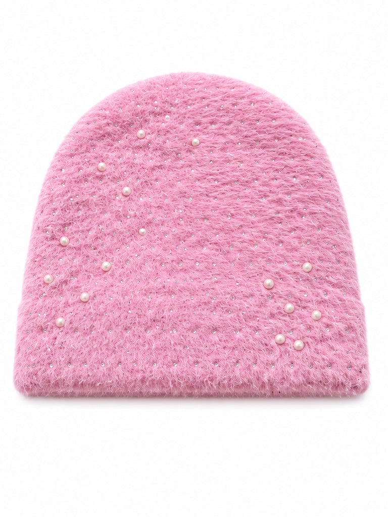 Satin Lined Mohair Love Beanies with Pisces Constellation(Zodiac collection)
