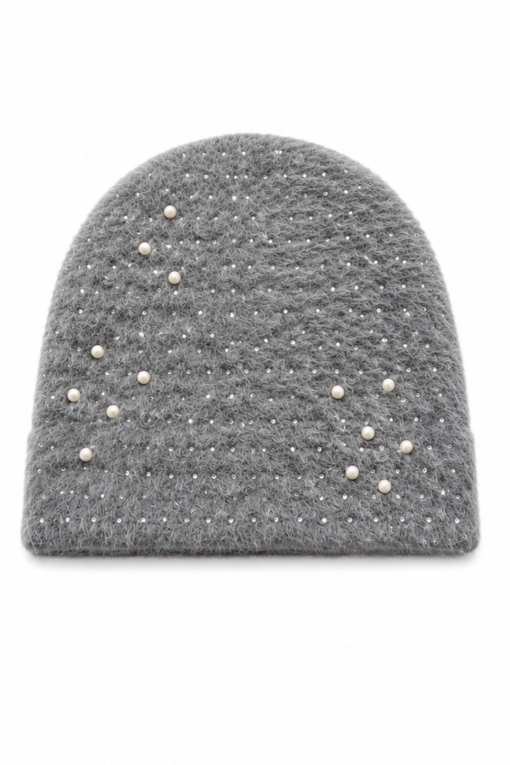 Satin Lined Mohair Love Beanies with Pisces Constellation(Zodiac collection)